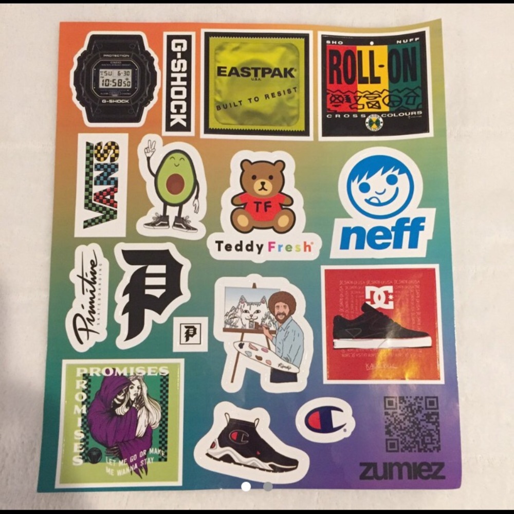 ZUMIEZ STICKER PACK (MULTI BRAND)